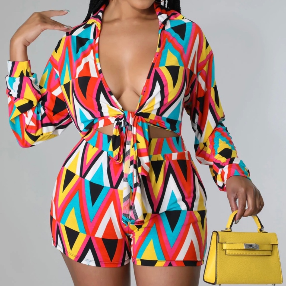 Colorful Abstract 2 Piece Set - Picture 2 of 4